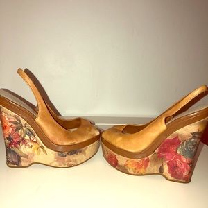 Aldo Floral Platform Heel